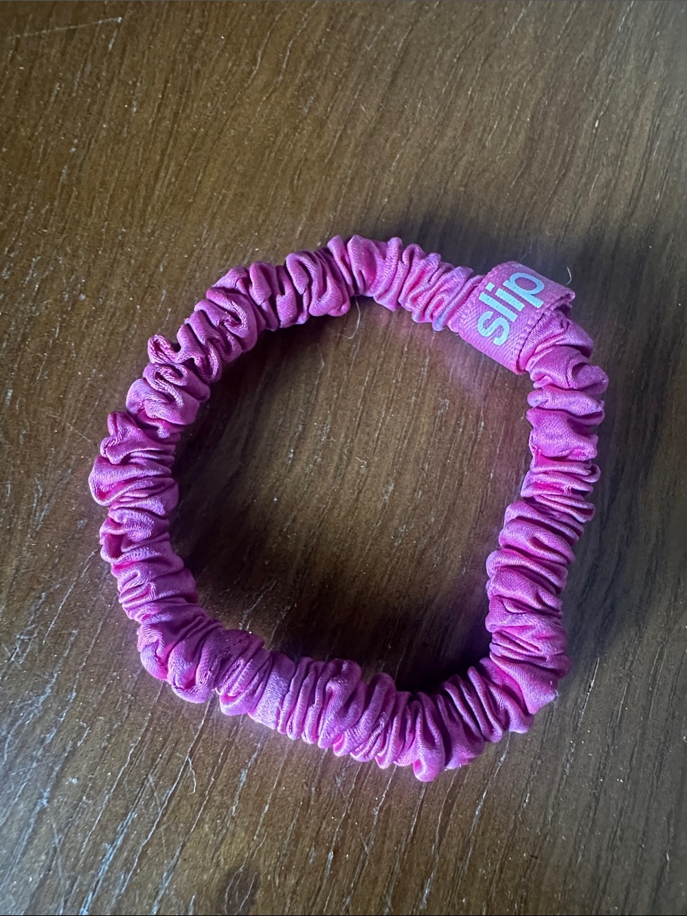 Slip silk hair tie fuschia 90s/Y2K